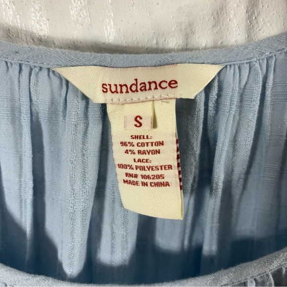 Sundance Blue Medium Lace V-neck Dress Small - Picture 3 of 4